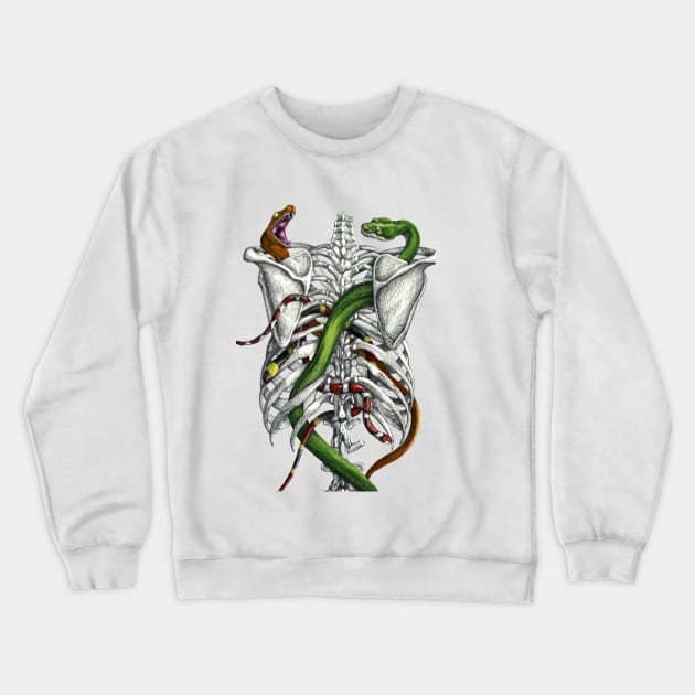 Snakes in a Cage Crewneck Sweatshirt by RaLiz